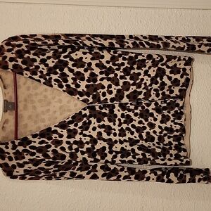 Ann Taylor leopard print cardigan Size Medium